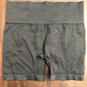 Colsie Charcoal Ribbed Bike Shorts
